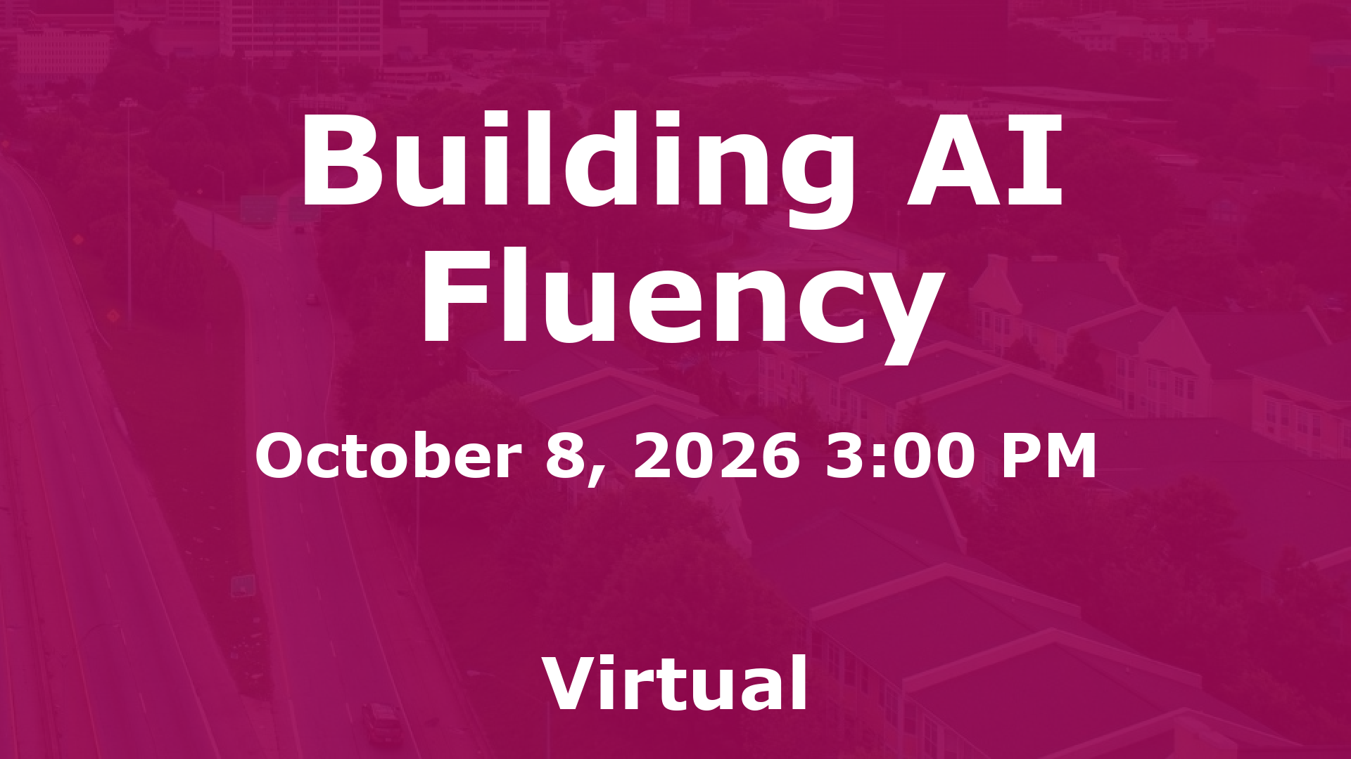 Building AI Fluency event image